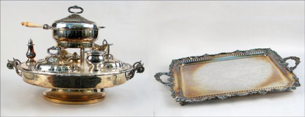 SILVERPLATE LAZY SUSAN.