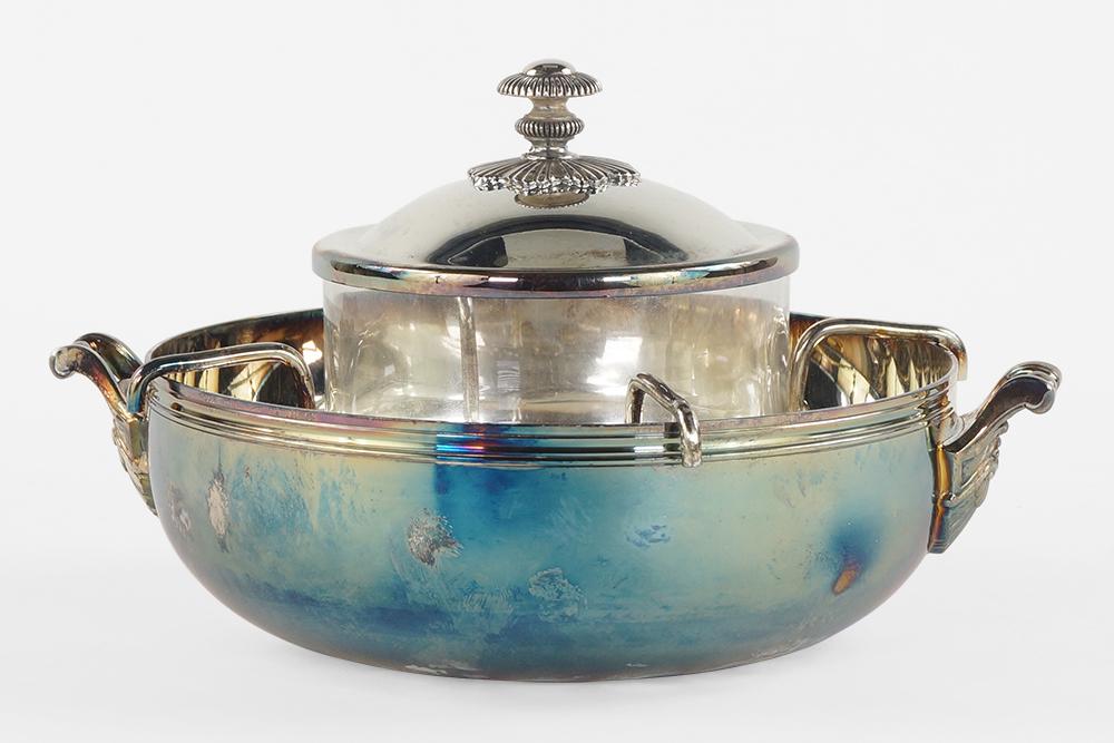 A Christofle Silverplate Presentoire / Caviar Server. (1 of 1)