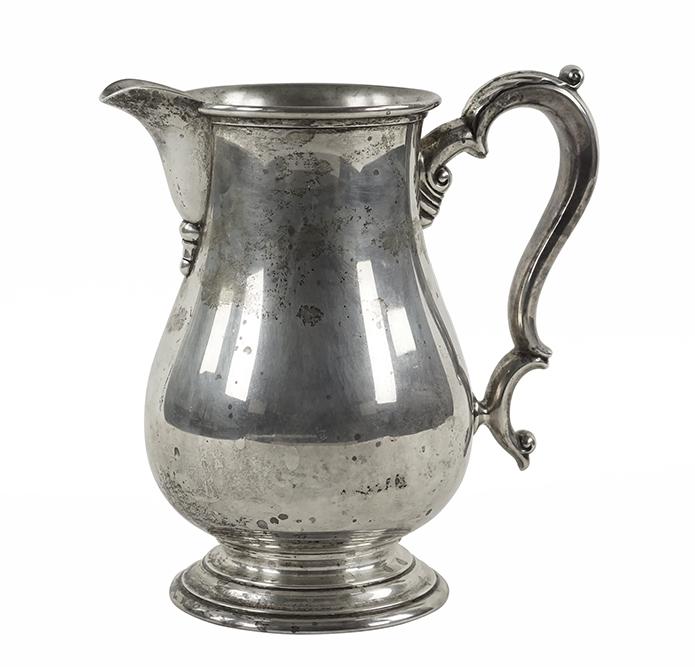 An International Sterling Silver Water Pitcher. (1 of 2)