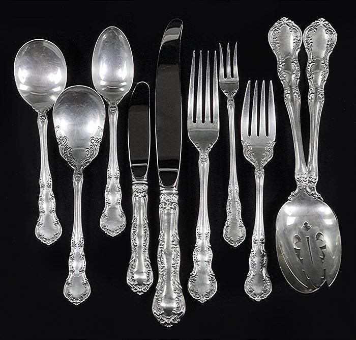 A Wallace Sterling Silver Flatware Service. (1 of 1)