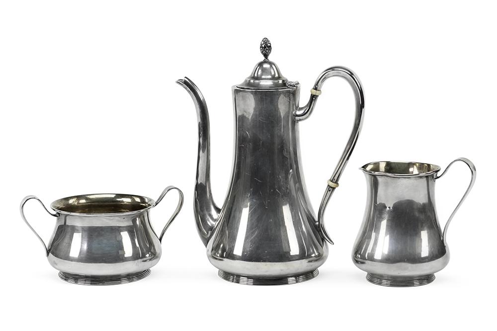 A Frank W. Smith Sterling Silver Demitasse Service. (1 of 1)