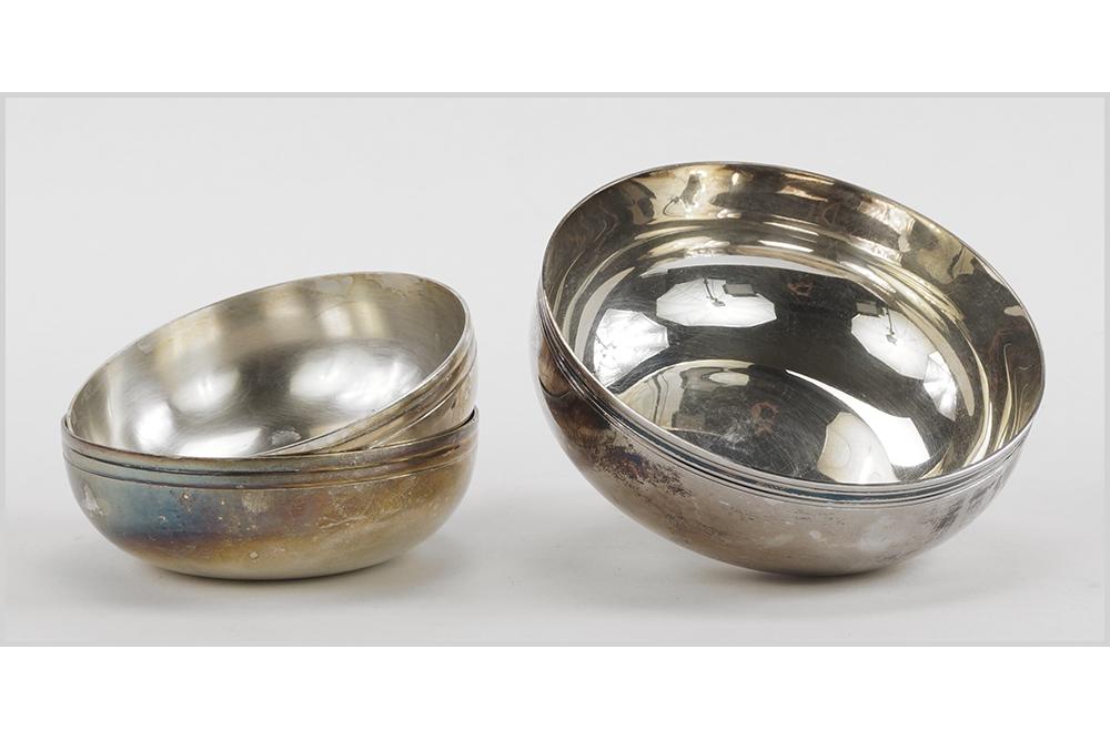A Pair of Christofle Hotel Silverplate Nut Bowls. (1 of 1)