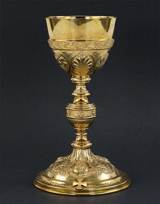 A Benziger Brothers Gilt Sterling Silver Chalice. (1 of 1)
