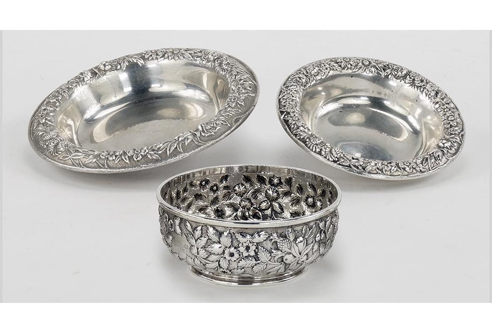 Three S. Kirk & Son Sterling Silver Bowls. (1 of 1)