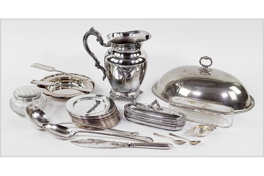 An Alvin Sterling Silver and Crystal Vanity Jar. (1 of 1)