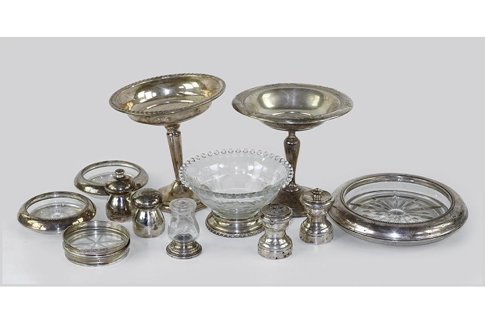 Two Weighted Sterling Silver Compotes. (1 of 1)