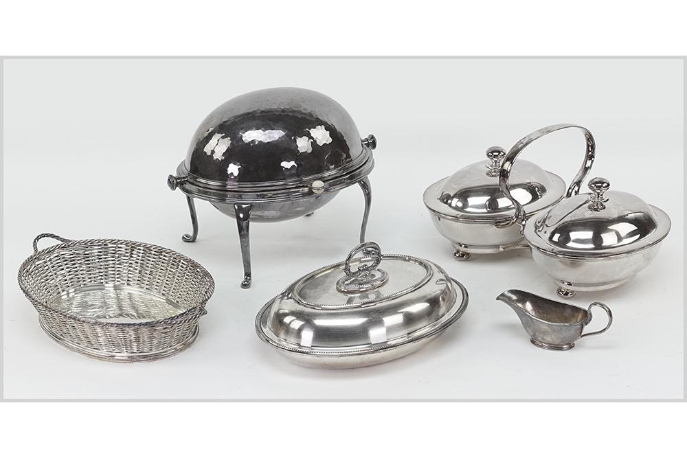 A Collection of English Silverplate. (1 of 1)