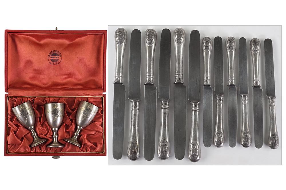 A Set of Twelve Austrian .800 Silver Knives. (1 of 1)