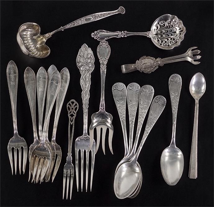 A Collection of Sterling Silver Utensils. (1 of 1)