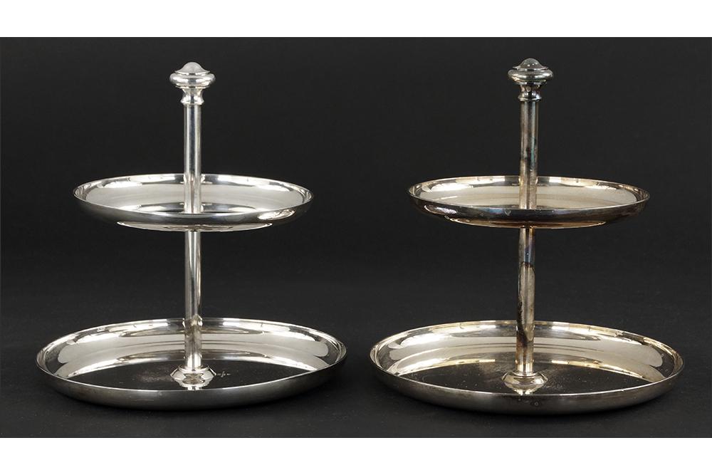 A Pair of Christofle Silverplate Petit Fours / Pastry (1 of 1)