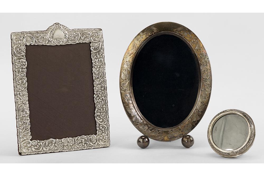 Three Sterling Silver Picture Frames. (1 of 1)