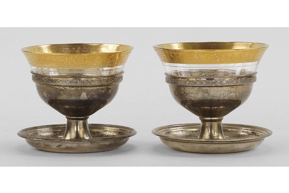 A Set of Twelve Sterling Silver Sherbet Cup Bases. (1 of 1)