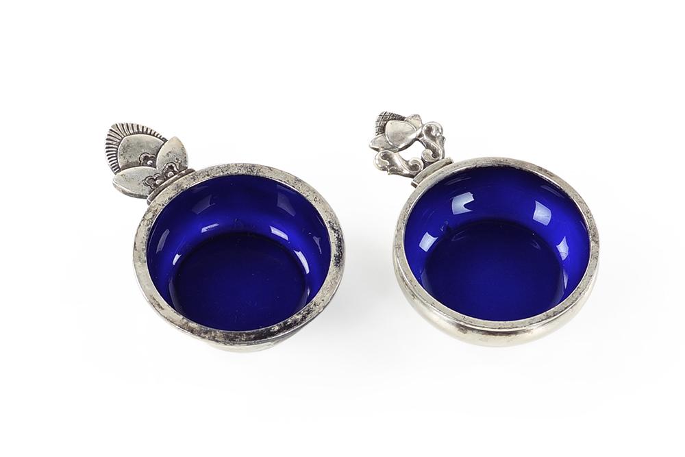 Two Georg Jensen Sterling Silver Salt Cellars. (1 of 1)