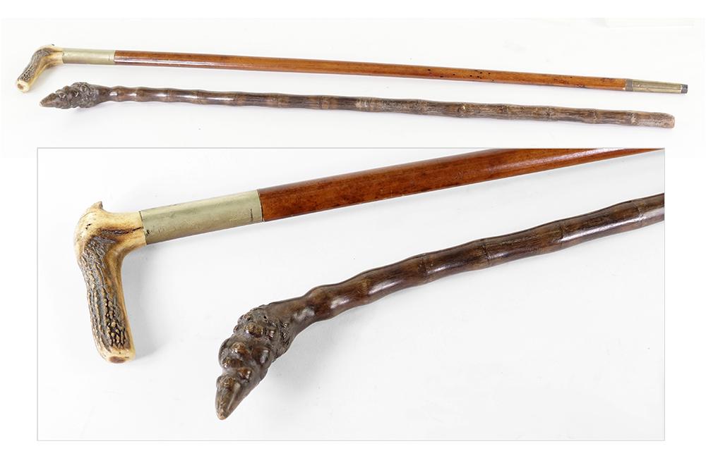 An Antler Handled Cane. (1 of 1)