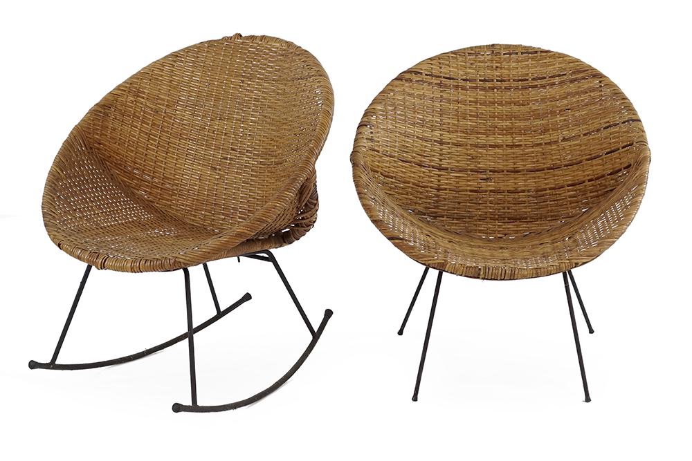 Two Dirk Van Sliedrecht Chairs. (1 of 1)