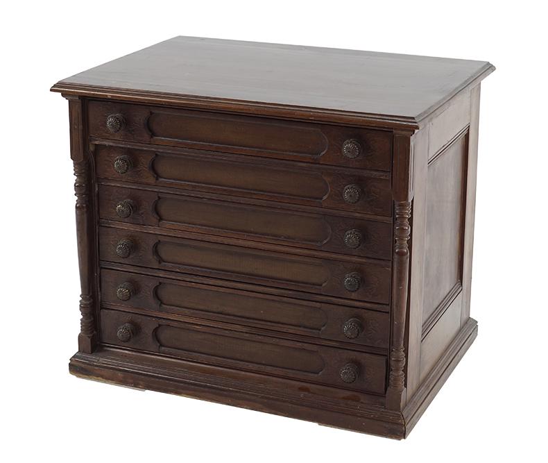 An Oak Spool Cabinet. (1 of 2)