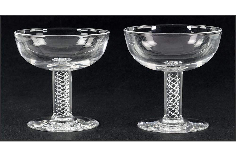 A Set of Twelve Steuben Glass Champagne / Tall Sherbet (1 of 1)