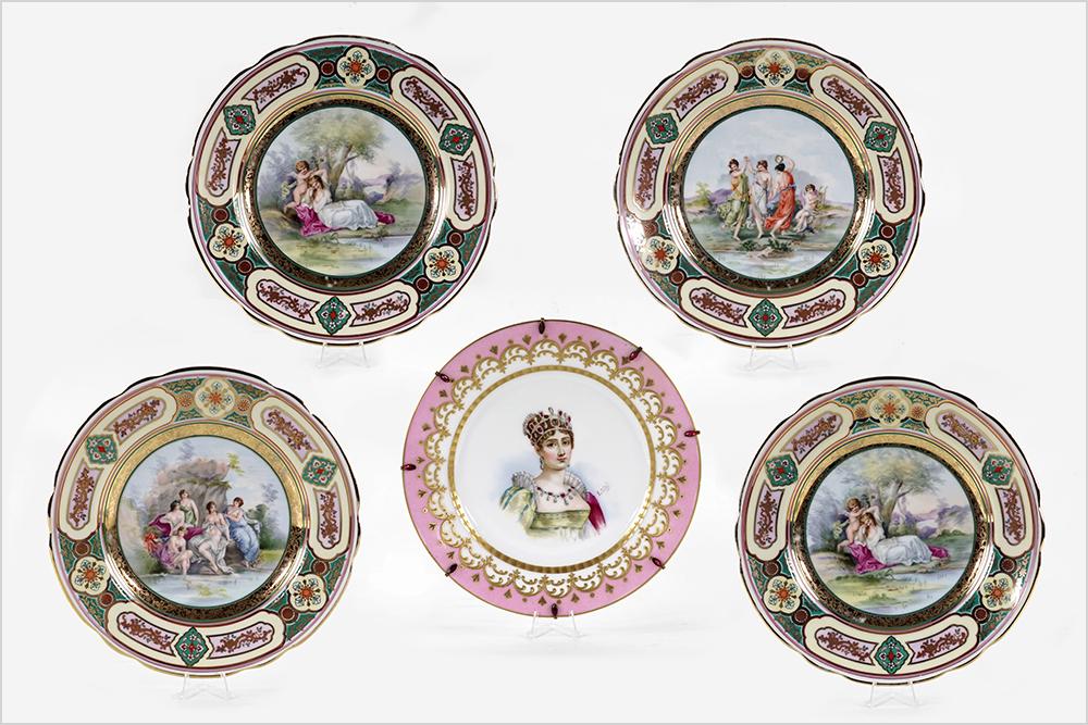 A Sevres Porcelain Portrait Plate. (1 of 10)