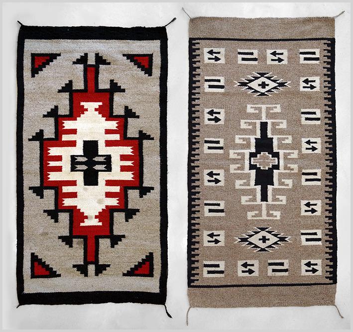 Two Native American Wool Rugs. (1 of 1)