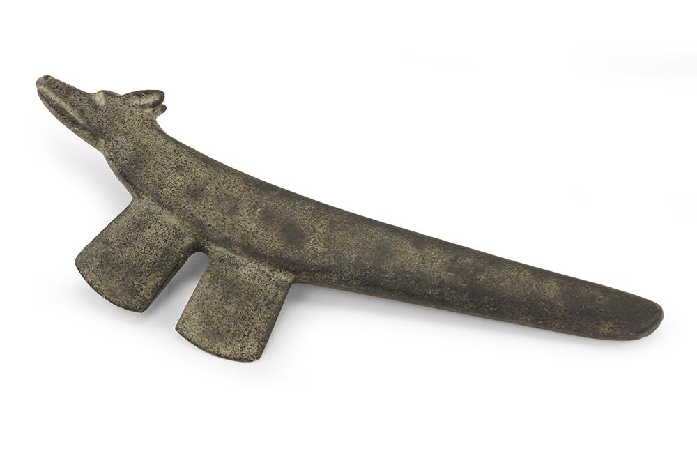 Pre-Columbian Carved Stone Axe. (1 of 6)