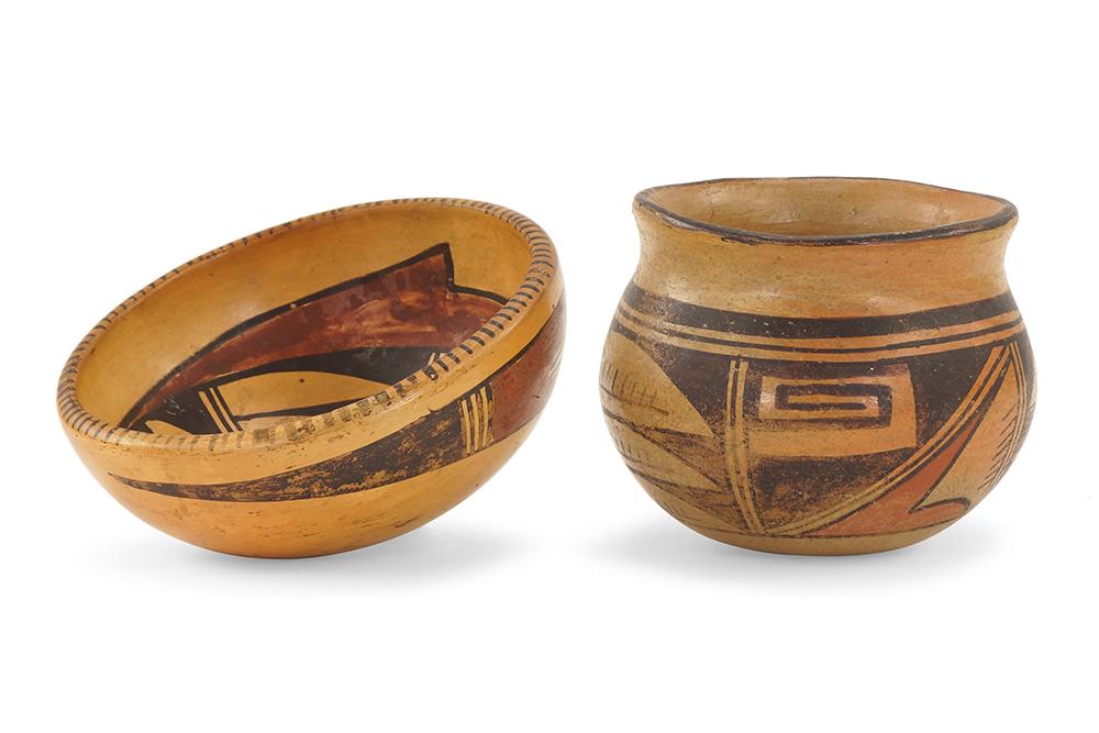 Two Native American Painted Pottery Bowls. (1 of 1)