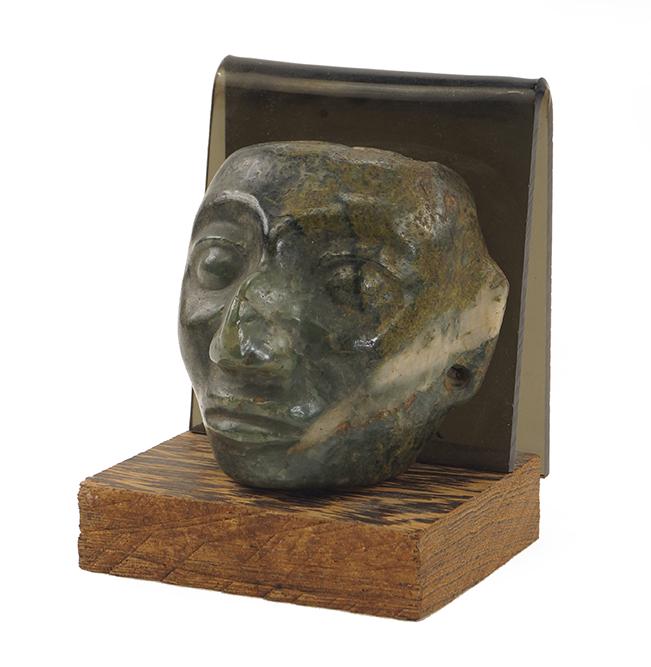 Pre-Columbian Carved Stone Mask. (1 of 1)
