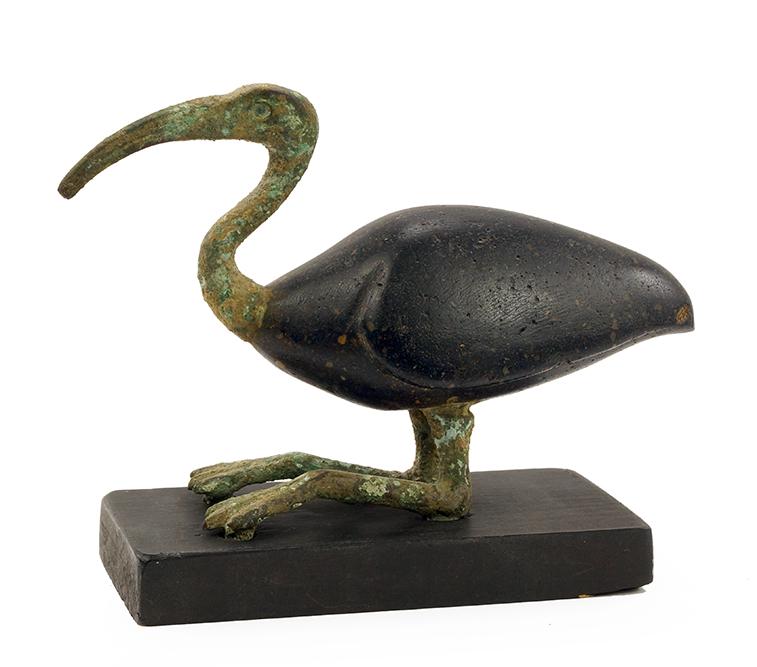 Bronze and Stone Figure of Ibis. (1 of 1)