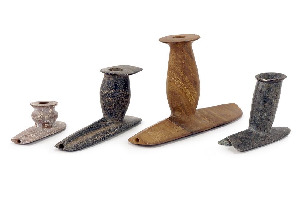 Collection of Carved Stone Pipes. (1 of 1)