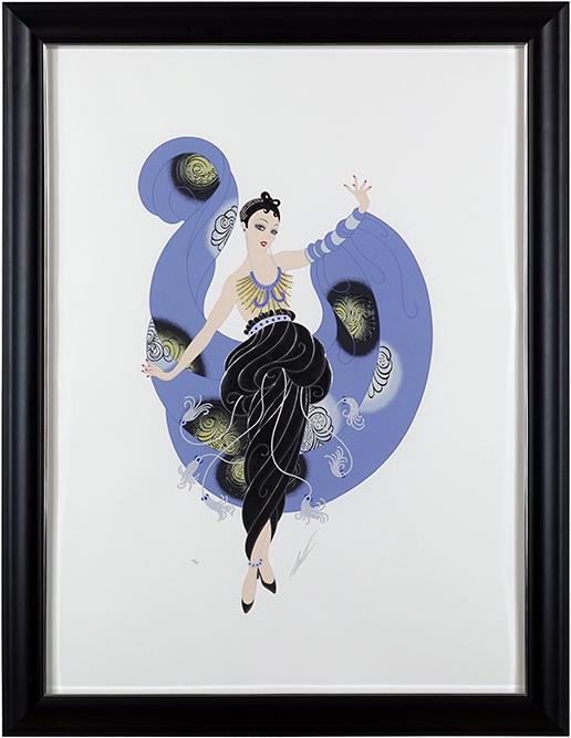 Romain de Tirtoff 'Erte' (Russian-French, 1892-1990): Romain de Tirtoff 'Erte' (Russian-French, 1892-1990) Dream Girl. Serigraph, edition 172/300. Pencil numbered lower left and pencil signed lower right Sight: 39" x 29" Frame: 45" x 34 1/2"