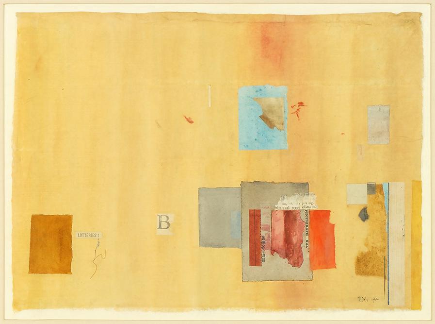 William Dole (American, 1917-1983) Geodesy III.: William Dole (American, 1917-1983) Geodesy III. Watercolor and collage on Japanese paper, signed lower right and dated 1962. Provenance: Richard Feigen Gallery, Chicago; Rex Evans Gallery, Los Angeles