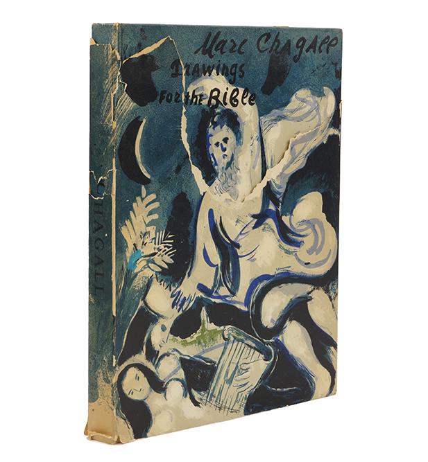 Drawings for the Bible by Marc Chagall.: Drawings for the Bible by Marc Chagall. By Chagall and Gaston Bachelard, Verve Vol X, no. 37/38, 1960, with twenty-four original lithographs by Chagall, printed by Mourlot, Paris, published by Harcour