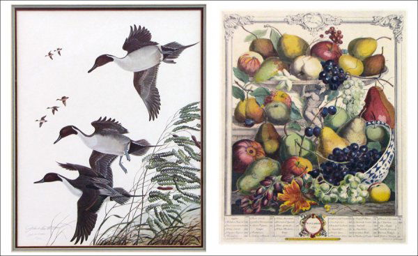 TWO FRAMED 20TH CENTURY PRINTS.: TWO FRAMED 20TH CENTURY PRINTS. After James Smith and John Ruttman; Each matted and framed; Frames: 26" x 22.50", 26.50" x 20.50")