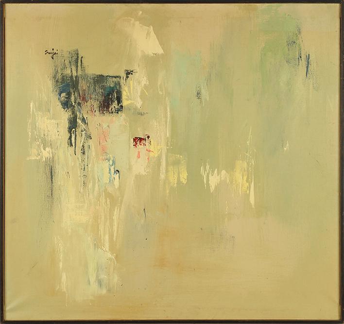 Soujai Lee (Korean, B. 1933) From Chopin.: Soujai Lee (Korean, B. 1933) From Chopin. Oil on canvas, signed upper left 38" x 40" Frame: 39" x 41"