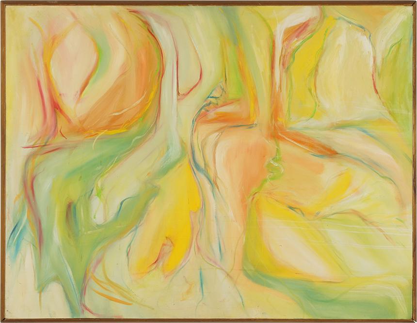 Susan Powers (American, 20th Century) Title Unknown.: Susan Powers (American, 20th Century) Title Unknown. Oil on canvas, unsigned 36" x 46" Frame: 37" x 47 1/2"