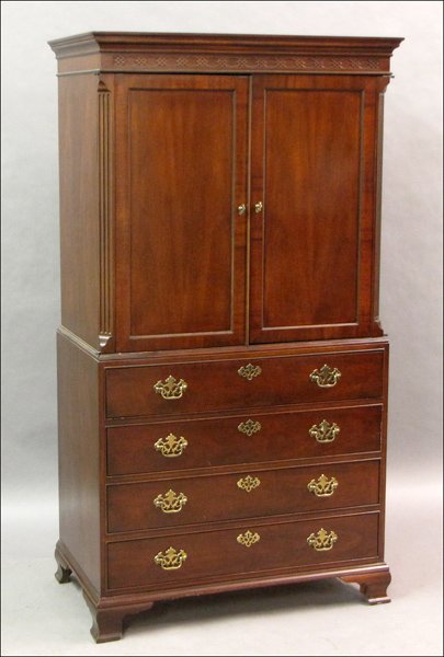BAKER MAHOGANY ENTERTAINMENT CABINET.