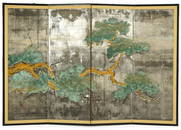 A Japanese Shijo School Four-Panel Screen.