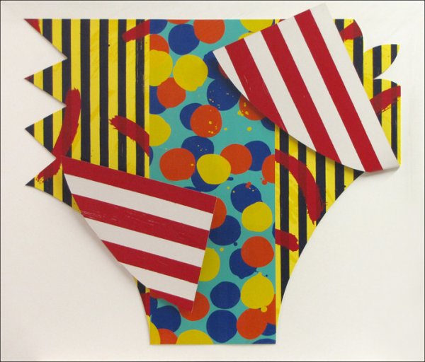 JAY PHILLIPS (AMERICAN 1954-1987) MELROSE.: JAY PHILLIPS (AMERICAN 1954-1987) MELROSE. Silkscreen on museum board, 1981, signed lower right "Phillips" and numbered "43/44"; Verso: Gallery label reading in part "Roy Boyd, Chicago, IL" H: 40.50" 