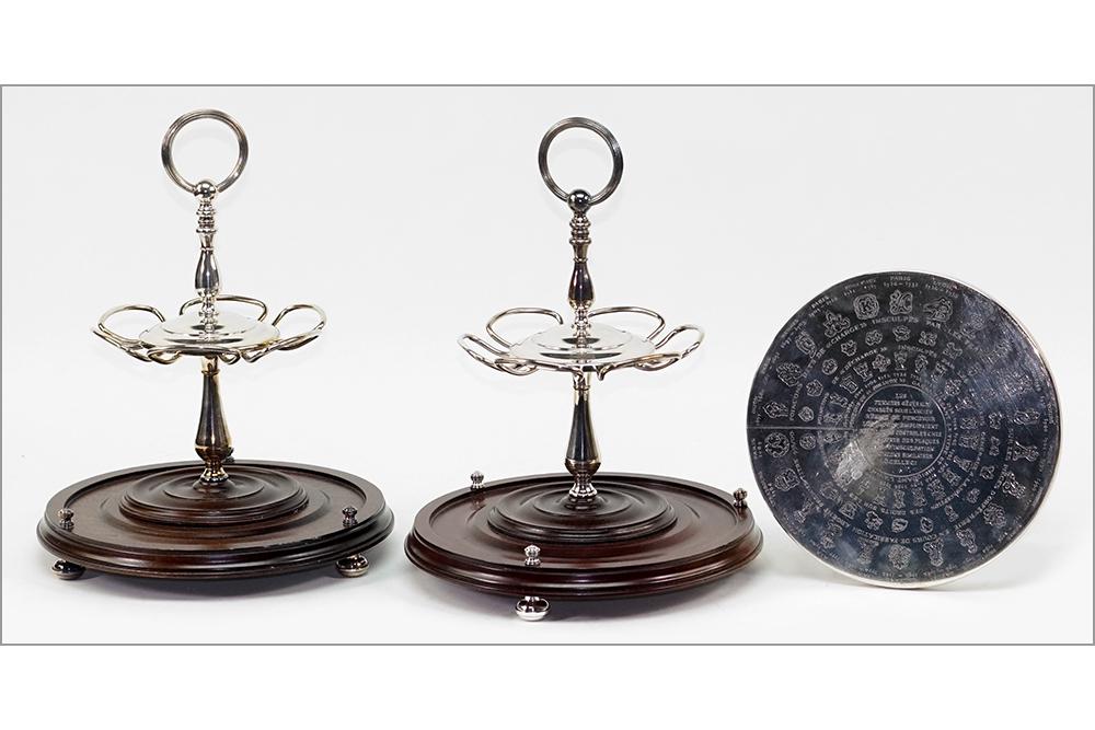 A Pair of Christofle Stands. (1 of 1)