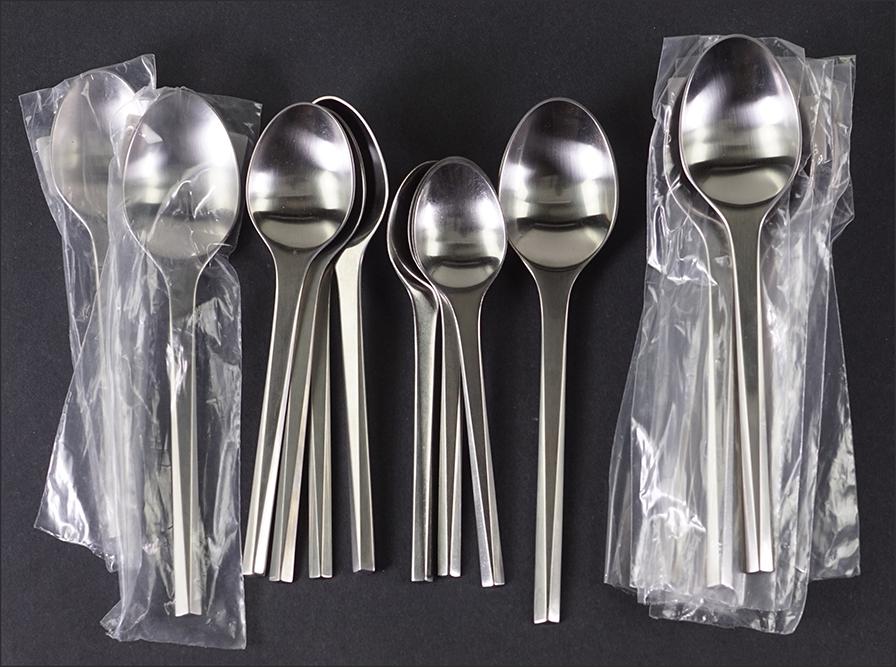 A Georg Jensen Stainless Steel Partial Flatware (1 of 1)