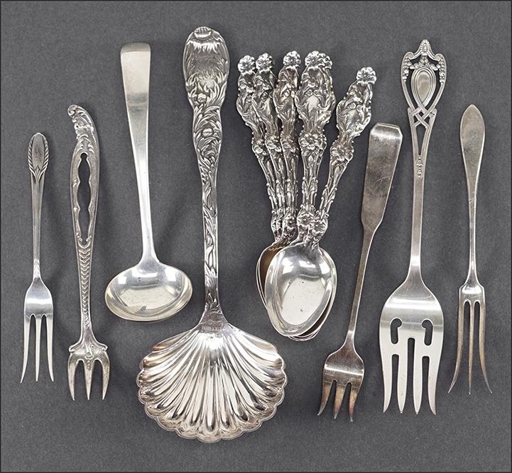 A Set of Six Wallace Sterling Silver Teaspoons. (1 of 1)