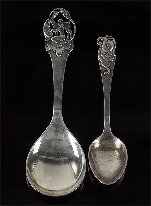 Two Danish .830 Silver Spoons. (1 of 1)