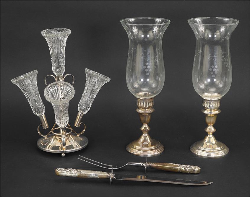 A Pair of Empire Weighted Sterling Silver Hurricanes. (1 of 1)