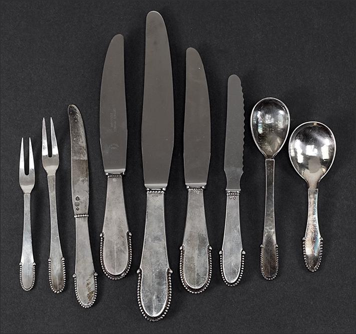 A Collection of Georg Jensen Sterling Silver Utensils. (1 of 1)