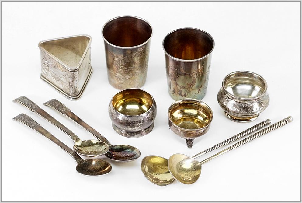 A Collection of Russian Silver. (1 of 1)