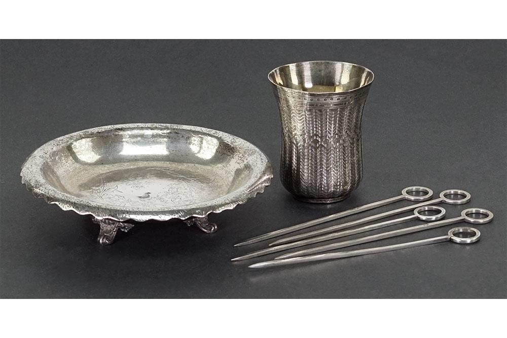 A Collection of Persian Silver Table Articles. (1 of 1)