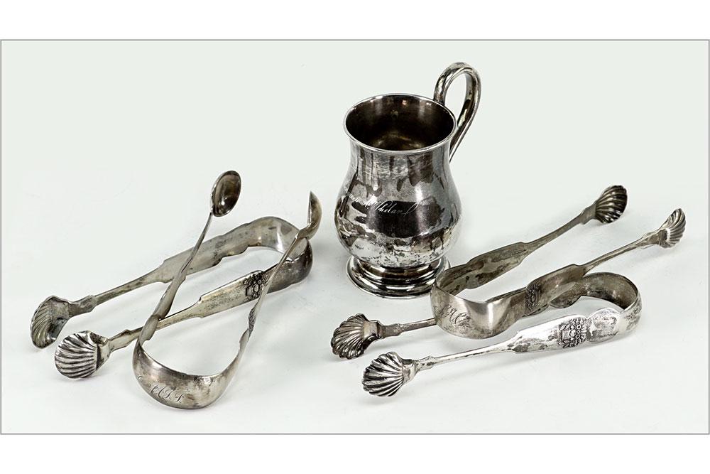 A Newell Harding Coin Silver Handled Cup. (1 of 1)