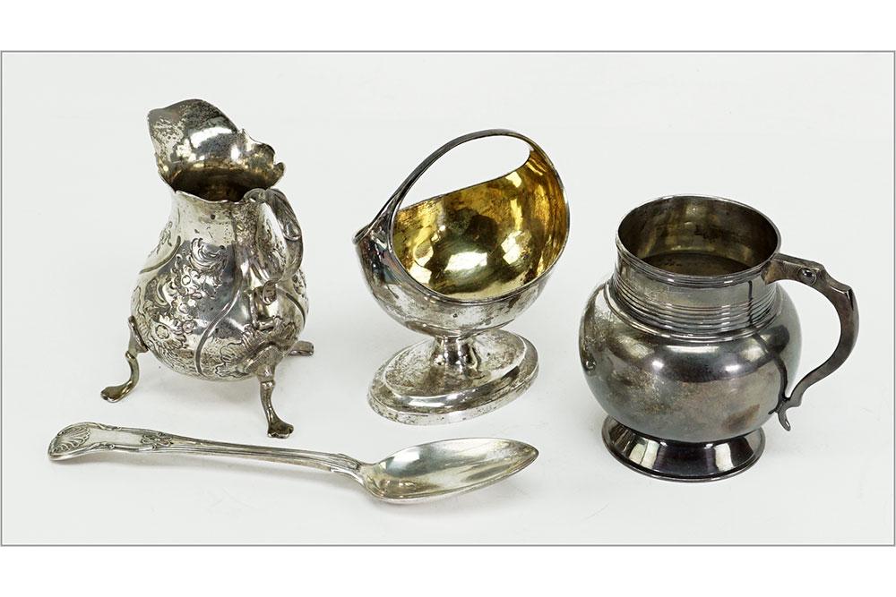 Four Pieces of English Georgian Silver. (1 of 1)