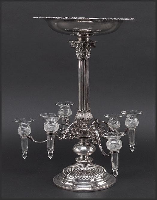 An English Silverplate Centerpiece. (1 of 7)