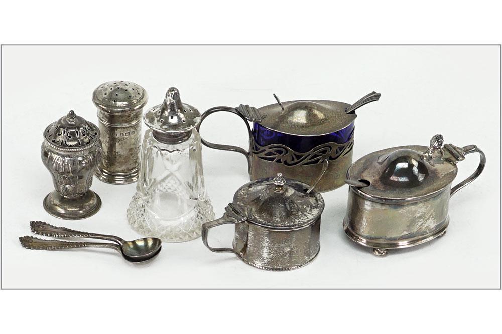 Two English Silver Mustard Pots. (1 of 1)