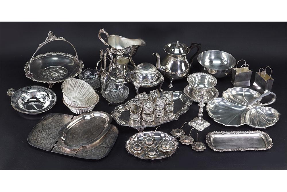 A Collection of Silverplate Table Articles and Serving (1 of 1)